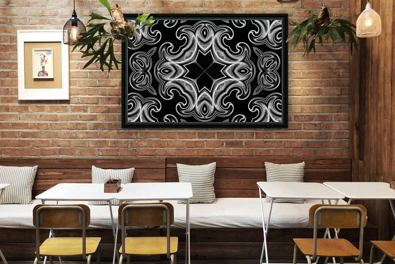 Classic Fractal in black and white by Bentivoglio Photography
