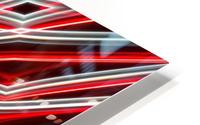 Red and Black HD Metal print