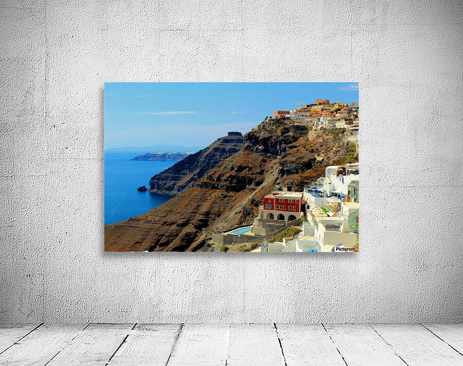 Santorini Mountains Landscape - Greece Wall Preview