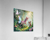 Unicorn Owl and Butterfly Acrylic Print