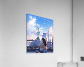Couple in New York illustration Acrylic Print