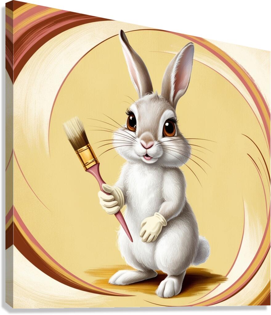 Twilight Wanderer Rabbit Canvas Print