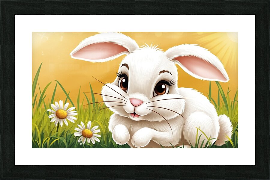 Aurora Rabbit Picture Frame print