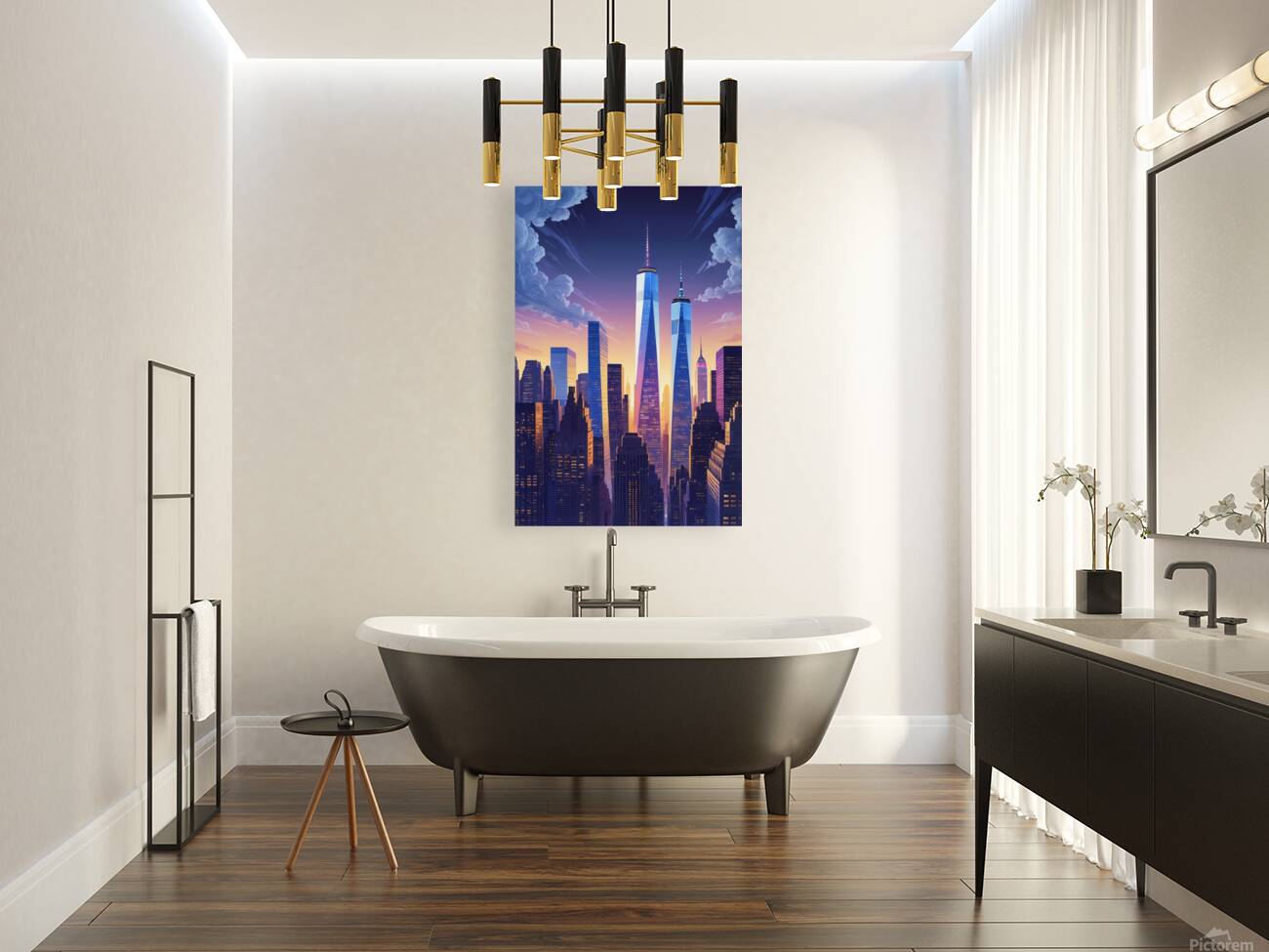 Manhattan Illlustration Reproduction