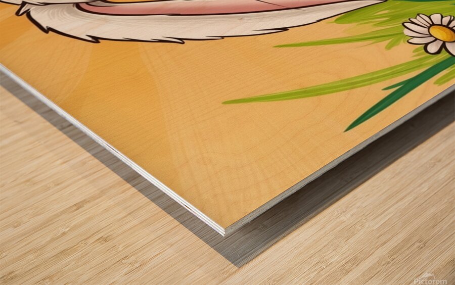 Celestial Dream Rabbit Wood print