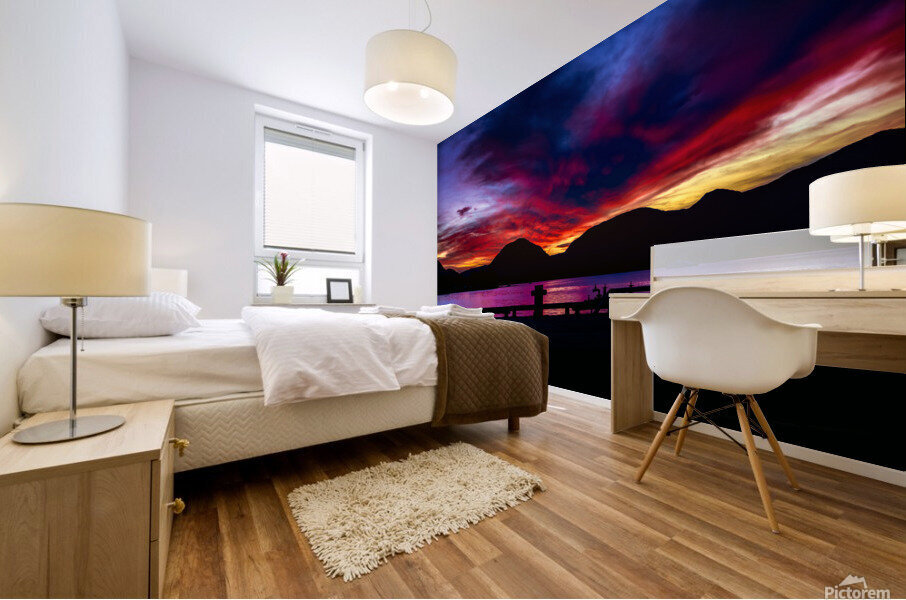 Alaskan Sunset Mural print