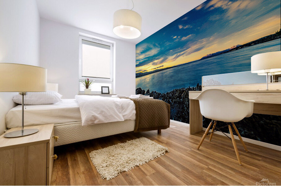 Beachful Setting Mural print