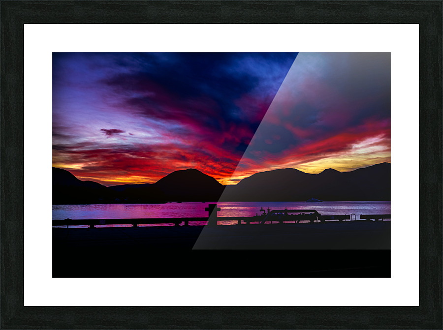 Alaskan Sunset Picture Frame print
