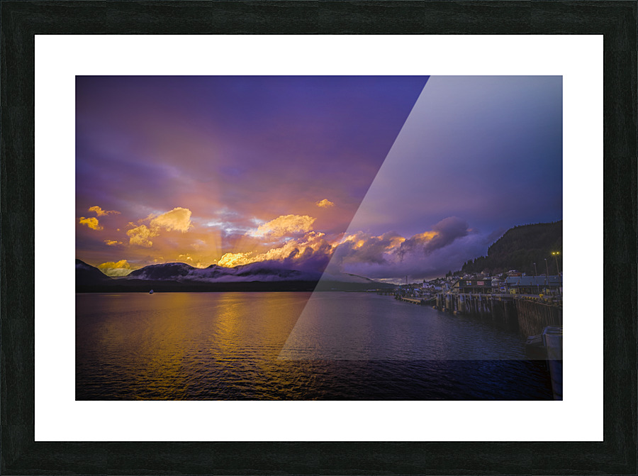Golden Stretch Picture Frame print