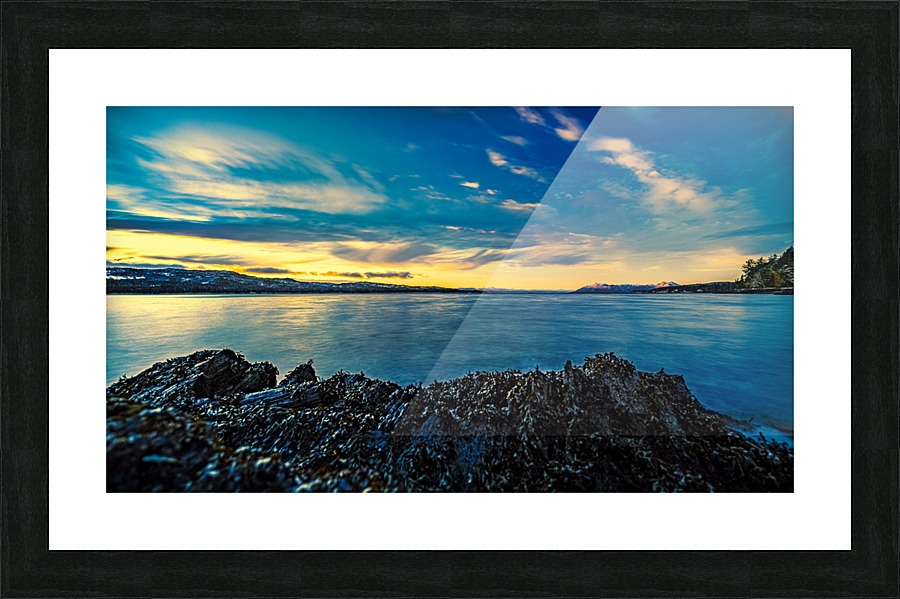 Beachful Setting Picture Frame print