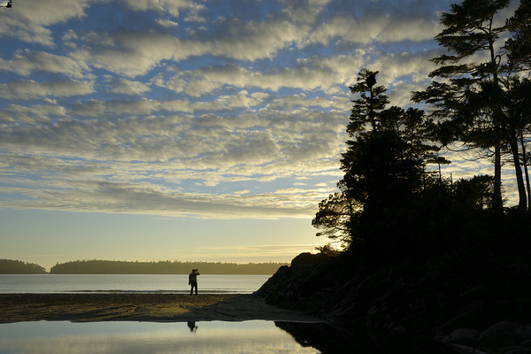 Photographing the sunset on Tonquin Beach Digital Download