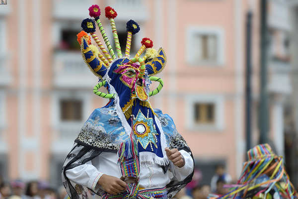 Traditional dancing in the Plaza de Santo Domingo during Quitos celebration of the anniversary of its Spanish foundation Quito Ecuador Digital Download