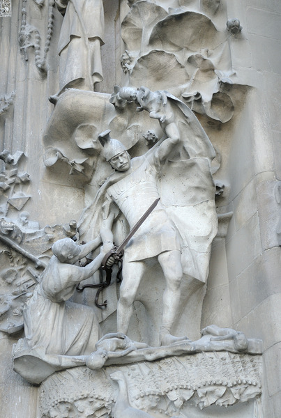 Nativity Façade La Sagrada Família Temple Expiatori de la Sagrada Família Barcelona Spain Digital Download