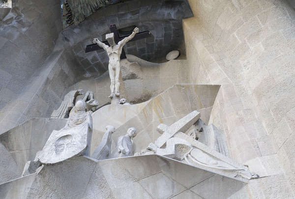 Passion Façade La Sagrada Família Temple Expiatori de la Sagrada Família Barcelona Spain Digital Download