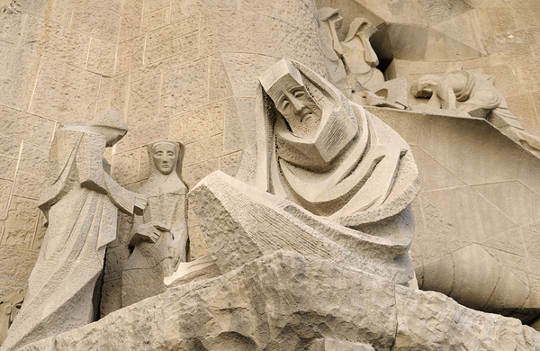 Passion Façade La Sagrada Família Temple Expiatori de la Sagrada Família Barcelona Spain Digital Download