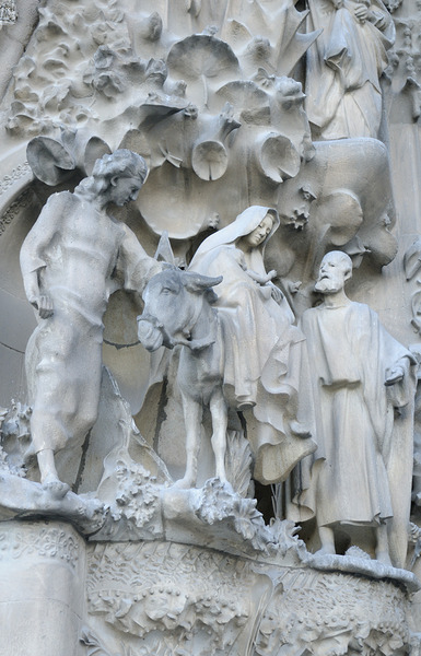 Nativity Façade La Sagrada Família Temple Expiatori de la Sagrada Família Barcelona Spain Digital Download