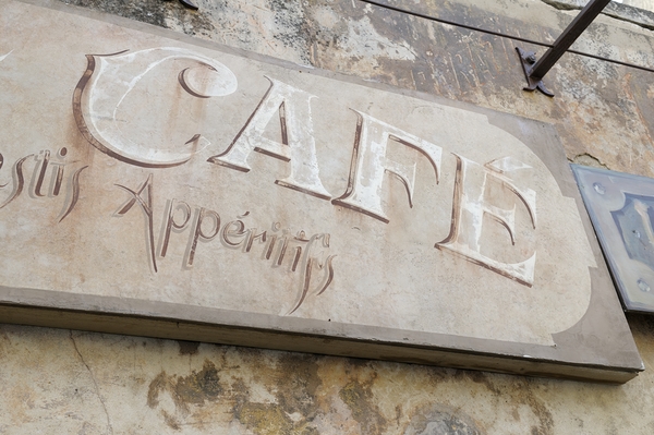 Cafe sign in Lourmarin Digital Download