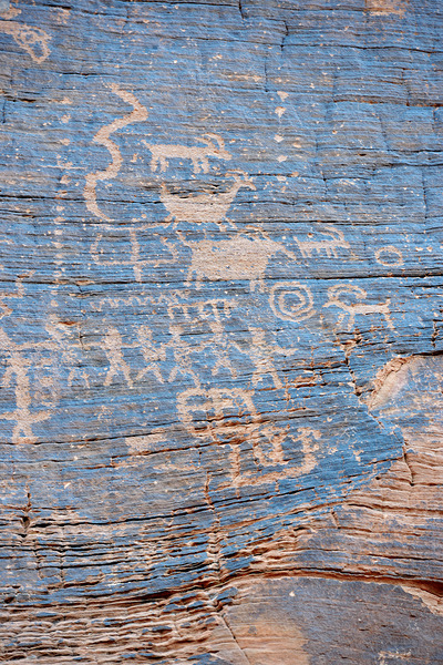 Petroglyphs in Valley of Fire State Park Nevada USA Digital Download