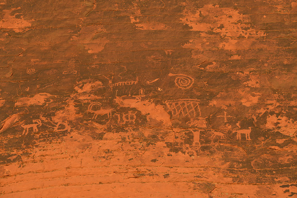 Petroglyphs near Atlatl Rock Valley of Fire State Park Nevada USA Digital Download