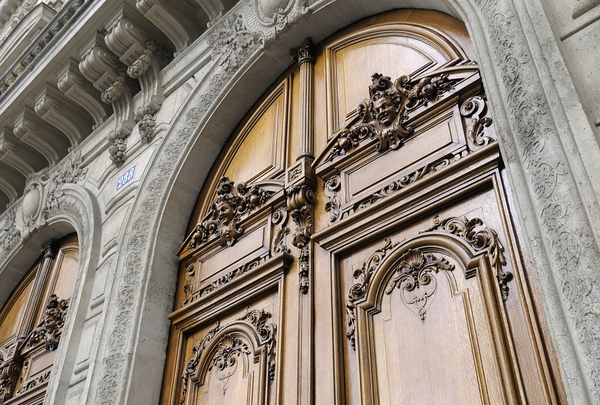 Ornate wooden door - Paris Digital Download