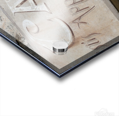 Cafe sign in Lourmarin  Acrylic printing