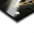 Wood carving of the virgin with bouquet of flowers Eglise Saint Pothin Acrylic print