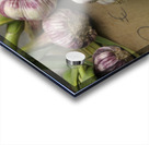 Fresh red garlic at the Lourmarin market Acrylic print