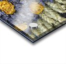 Dried yellow roses and lavender - Lourmarin Acrylic print