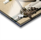 Les Vins Du Luberon store sign with bottled wine Acrylic print