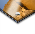 Sea kayaking under sculpted sandstone cliffs Acrylic print