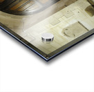 Shaft of light coming through the entrance door. Eglise de Saint Maurice. Chatillon-sur-Loire Centre. France Acrylic print