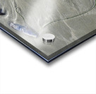 Abstract photo of mussels on the sand Chesterman Beach Acrylic print