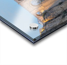 Guadalevín River and waterfall at dusk Puente Nuevo El Tajo Gorge Ronda Málaga Andalusia Spain Acrylic print