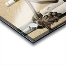 Les Vins Du Luberon store sign with bottled wine Lourmarin Vaucluse Provence Alpes Côte dAzur France Acrylic print