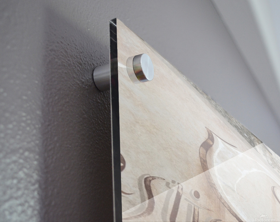 Cafe sign in Lourmarin Acrylic print of