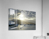 Dinghy heading out to the anchorage Acrylic Print