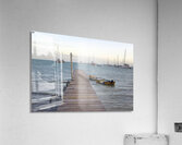 Dock and lobster pots Acrylic Print