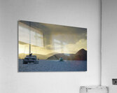 Passenger ferry and anchored catamaran at Sopers Hole Acrylic Print