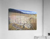 Dried mud exposed on the rippled sand - Mesquite Flat Sand Dunes Acrylic Print