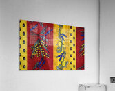 Red and Yellow Textiles - Aix-en-Provence Acrylic Print