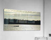 Backlit small boat coming into Tofino Acrylic Print