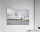 Surfing at Florencia Beach Acrylic Print