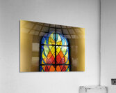 Contemporary stained glass window Eglise Saint Pothin Acrylic Print