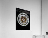 Round geometric stained glass window Eglise Saint Pothin Acrylic Print
