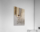 Outdoor table with flowers Acrylic Print