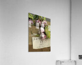 Fresh red garlic at the Lourmarin market Acrylic Print