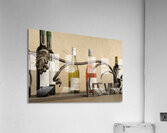 Les Vins Du Luberon store sign with bottled wine Acrylic Print