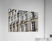 Apartment windows with open shutters and balconies - Paris Acrylic Print