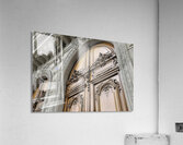 Ornate wooden door - Paris Acrylic Print