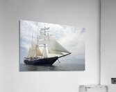SS Mary Anne under sail Isabela Island Galapagos Islands Ecuador Acrylic Print